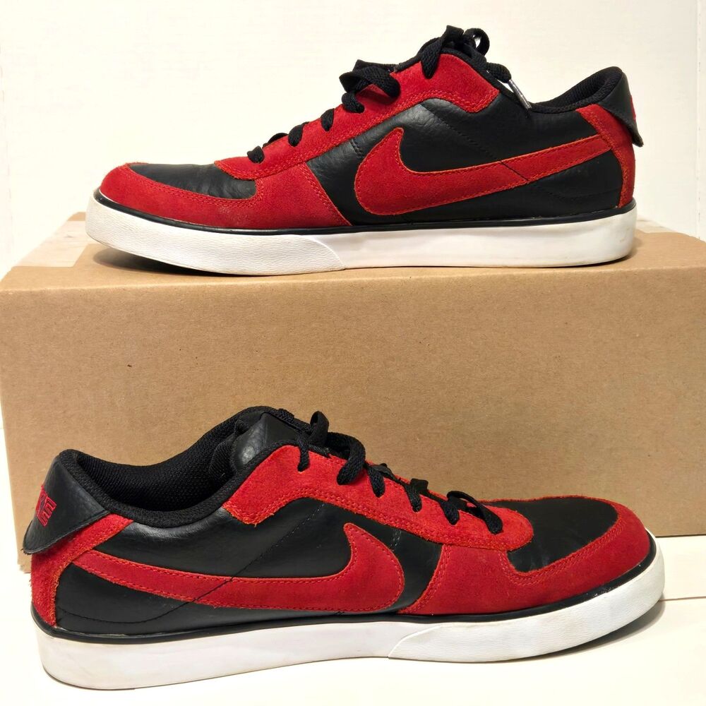 Retro Nike 6.0 Mavrk Low Skate Shoes Black/Varsity Red/White Men's Size 12